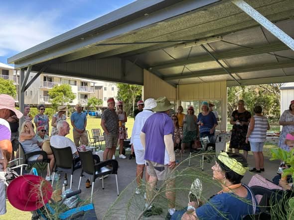 Coolum hosts Christmas croquet for native nursery visitors