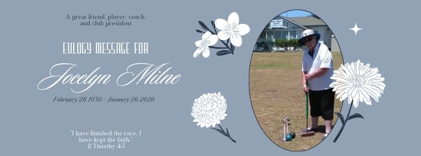 Dalby Croquet Club remembers Jocelyn, President of 18 years