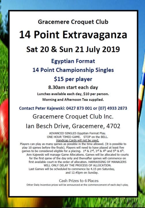 14 Point Extravaganza at Gracemere, 20–21 July