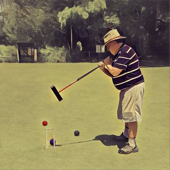 Fun and coaching down on the lawns