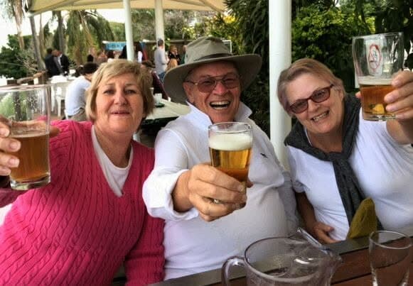 Merthyr celebrates win over Wynnum