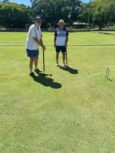 Dry lawns allow a morning game of ricochet