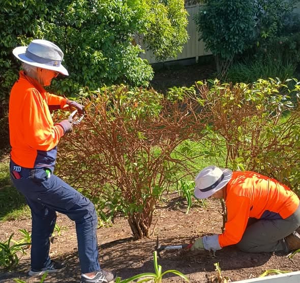 Garden volunteers hard at work at Headland-Buderim