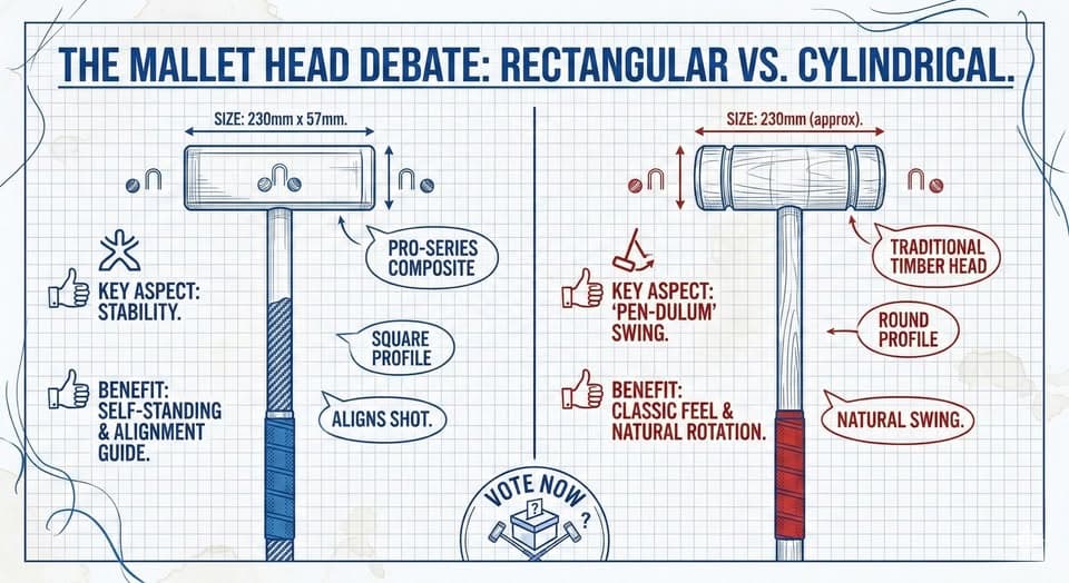 Round vs. square: the great mallet debate