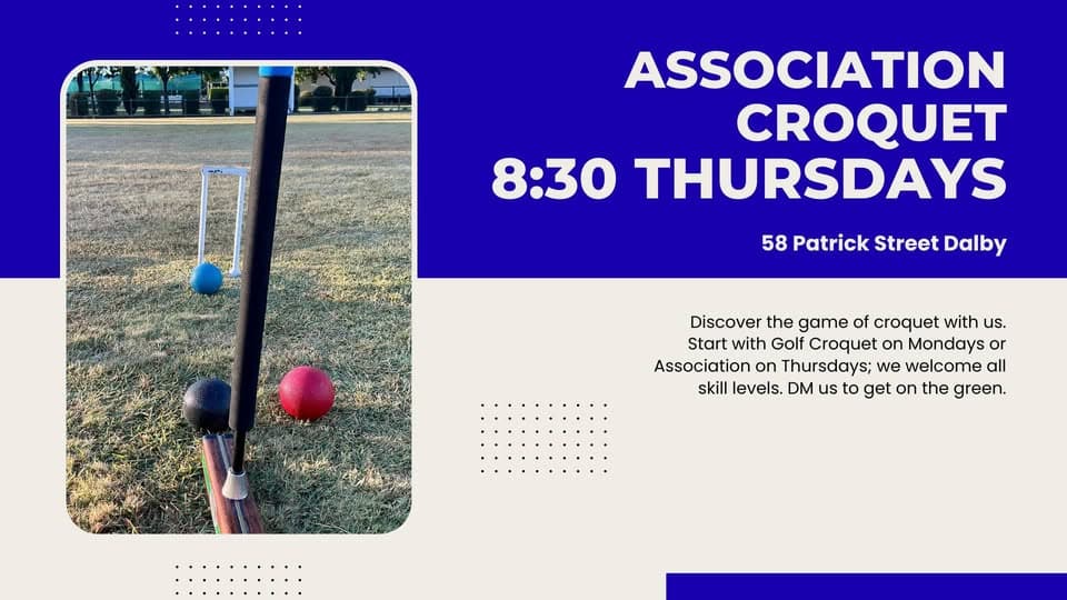 Dalby shifts Association Croquet to Thursday mornings
