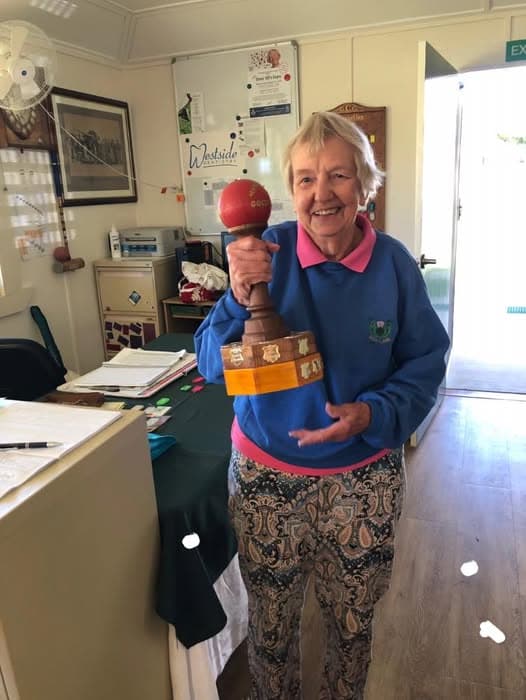 Joan Hogarth wins golden oldies tournament