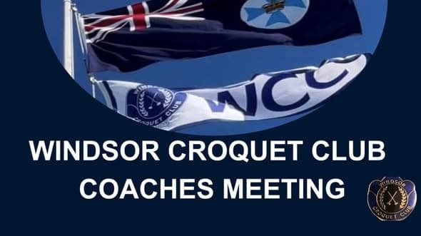 Windsor Croquet Club holds first coaching team meeting