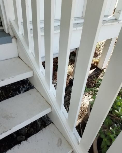 Council maintenance team repairs Dalby club stairs