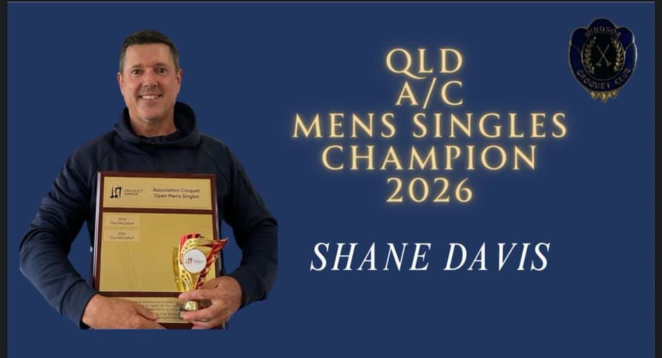 Shane Davis Wins QLD A/C Men's Singles Champion 2026