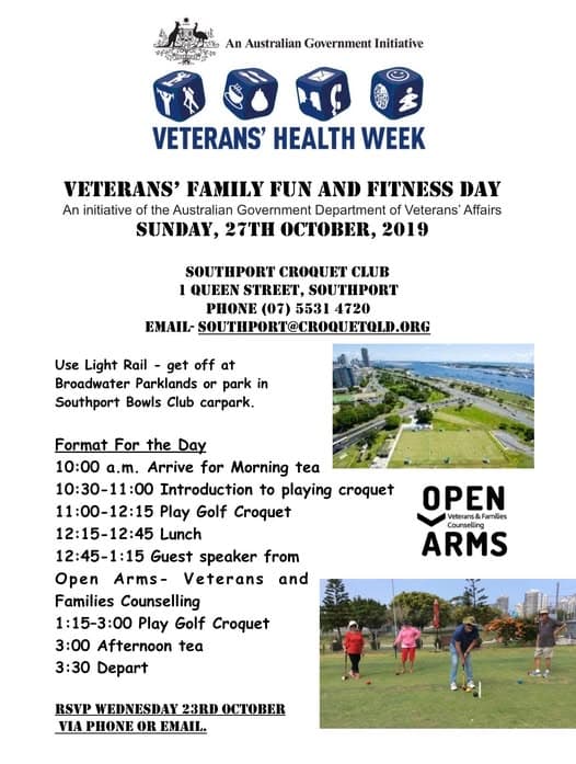Reminder: Veterans' Day at Southport this Sunday