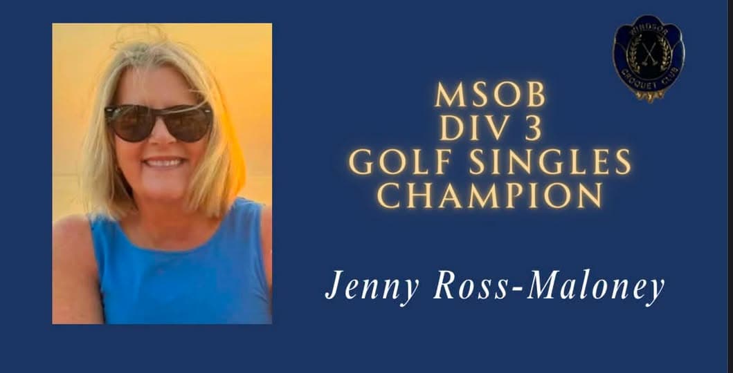 Jenny Wins MSOB Div 3 Golf Singles Championship