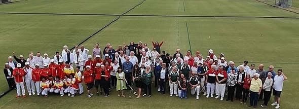 Group photo of Cairnlea Croquet Club participants