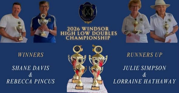 Windsor Croquet Club holds High Low Doubles Championship