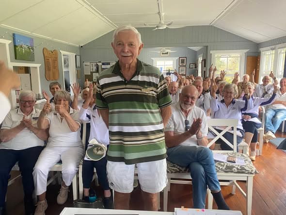 Peter Nicholson awarded life membership of McIlwraith Croquet Club
