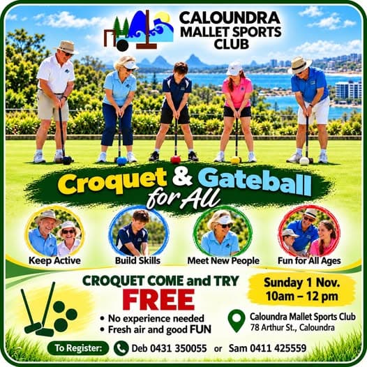 Reminder: Caloundra session this Sunday 1 November