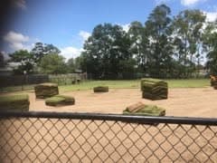 Turf goes down on new Bedford Park courts