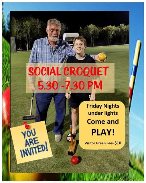 Gracemere Croquet Club plans free family afternoon on 1 June