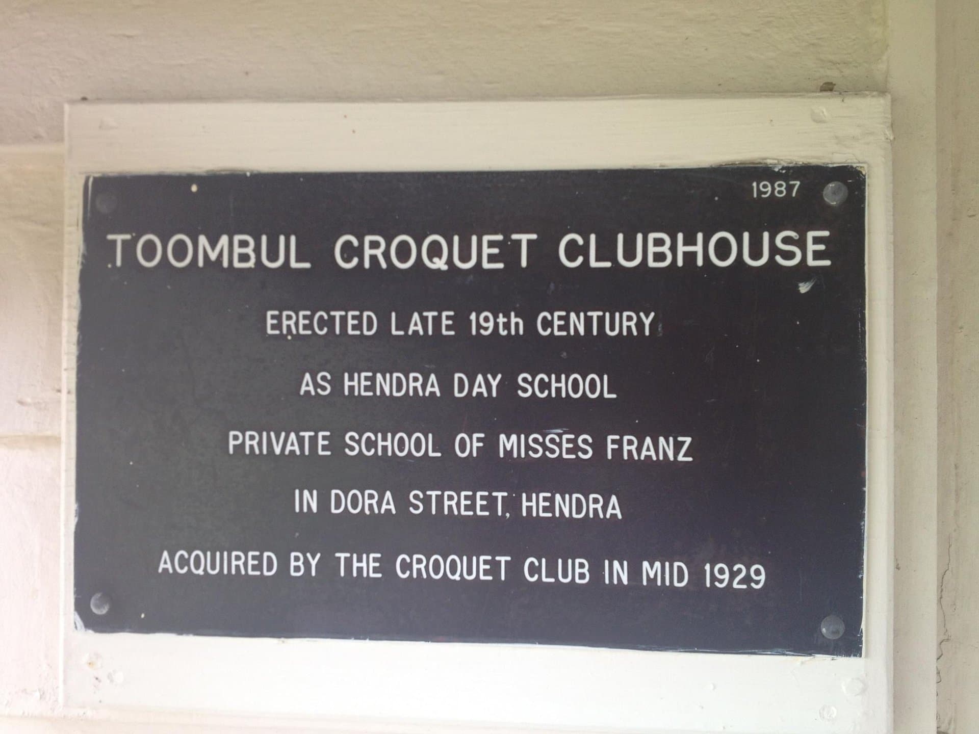 Croquet in Queensland (History)