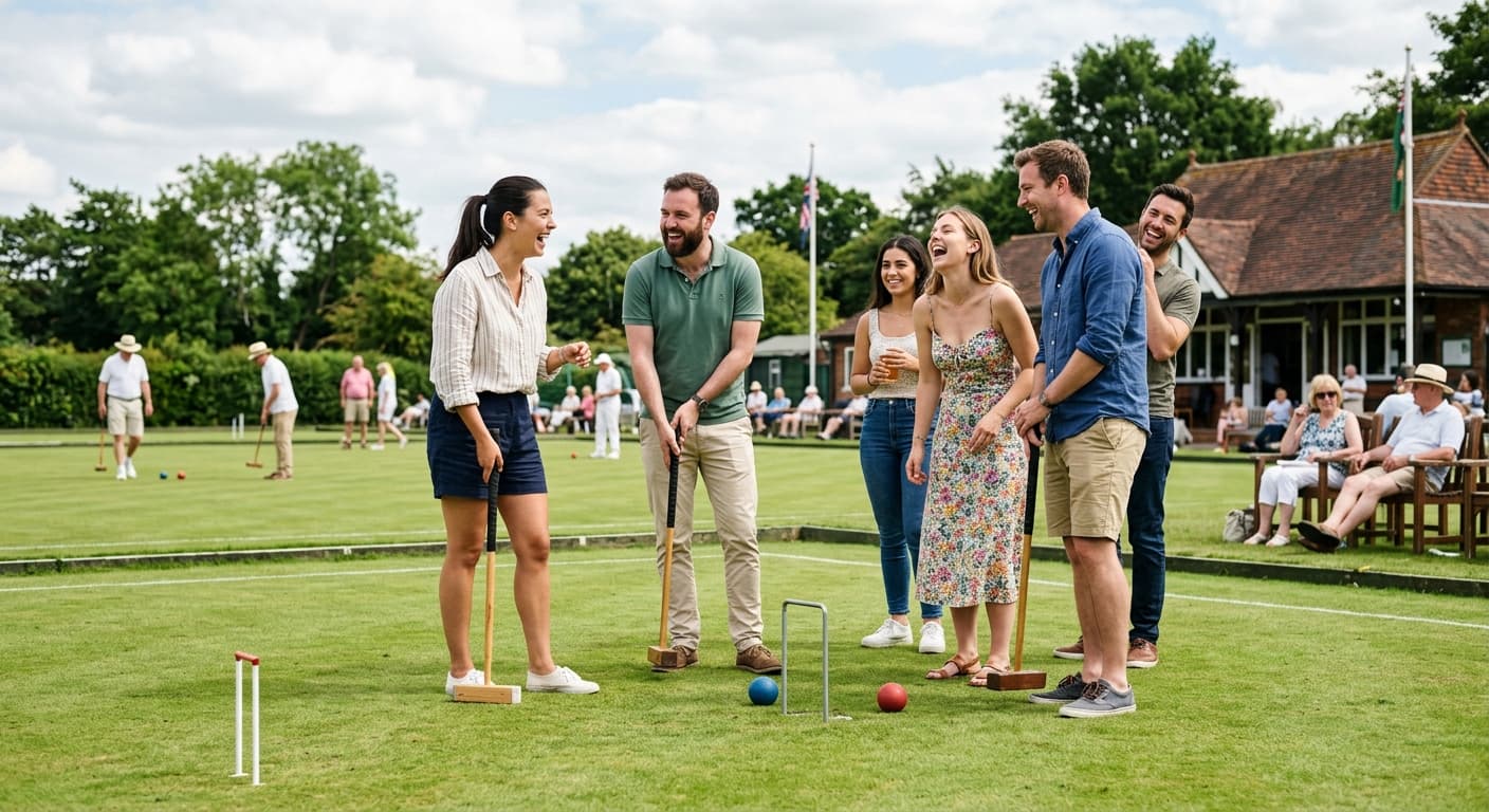 Afternoon croquet fun at Coolum Club