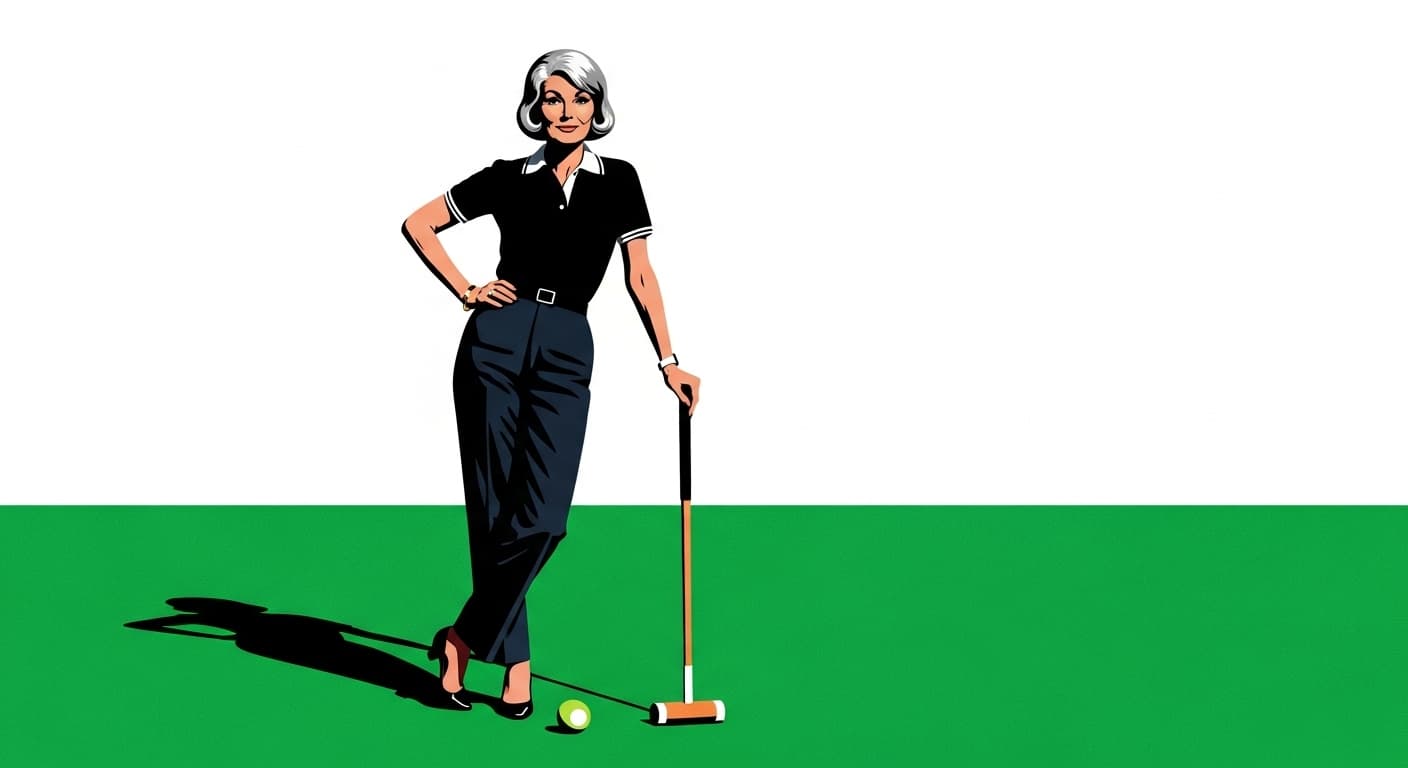 If I don’t look in the mirror I think I’m 30 again playing croquet!