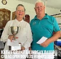 Kathie Grant wins CAQ AC Open Doubles, and Southport Red dominates Gateball