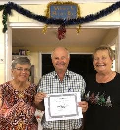 Hervey Bay presents Life Membership and novel fish trophies