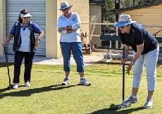Sunnyside and Bundaberg members enjoy coaching and rules session with Bill and Pat Habner