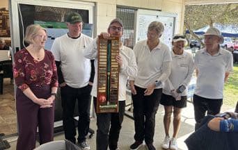 Caloundra hosts State Gateball and fills the top three in 14 plus GC doubles